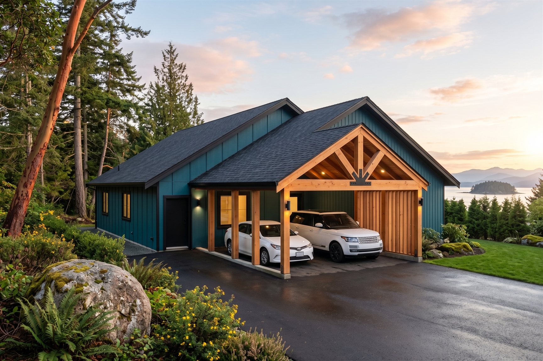 Summit West Coast Contemporary single-family home with mortgage-helper suite
